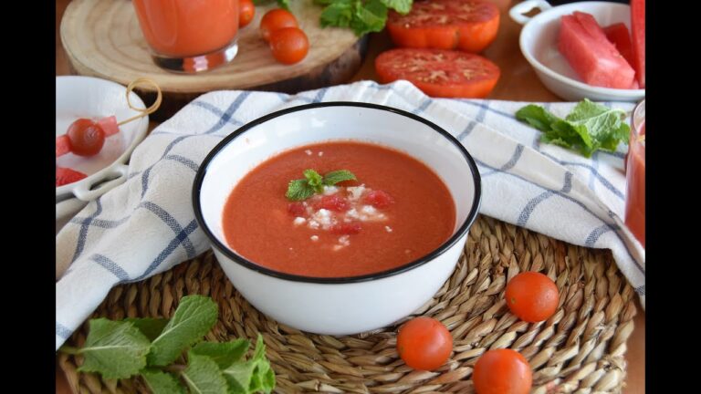 Pasos para Preparar un Delicioso Gazpacho de Sand&iacute;a