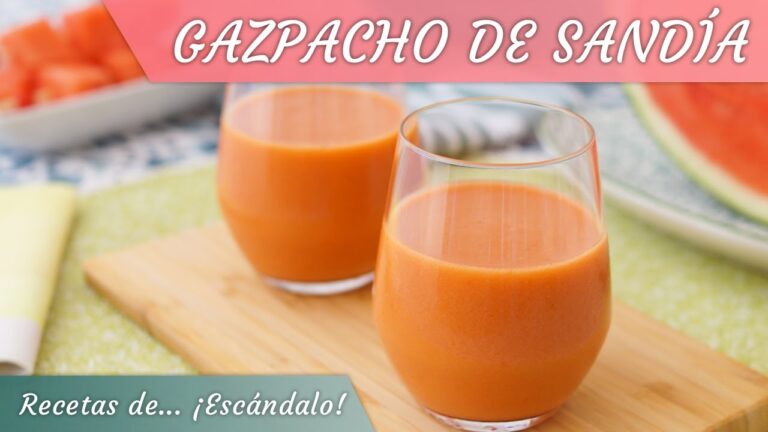 Delicioso gazpacho de sand&iacute;a: una opci&oacute;n refrescante